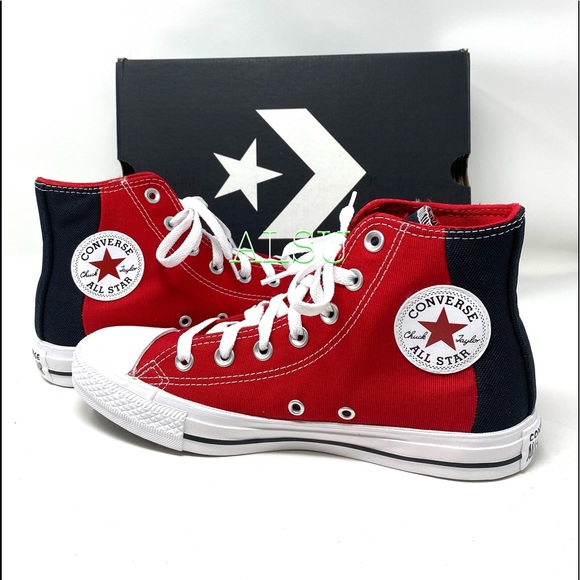 Converse Shoes - Converse Ctas High Top Enamel Red Black Women’s
